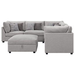 Cambria  Upholstered Modular Sectional Sofa Grey