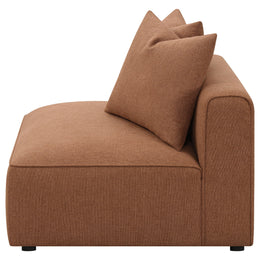 Jennifer Upholstered Armless Chair Grey