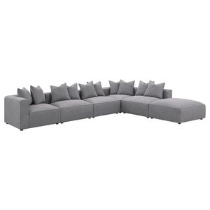 Jennifer  Upholstered Modular Sectional Grey