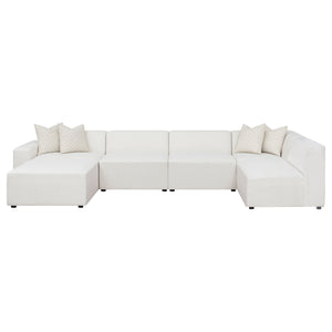 Freddie  Upholstered Modular Sectional Sofa Pearl