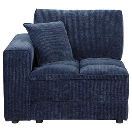 Atlantic 6-piece Upholstered Modular Sectional Sofa Blue