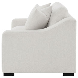 Ashlyn Fabric Upholstered Track Arm Loveseat Sand