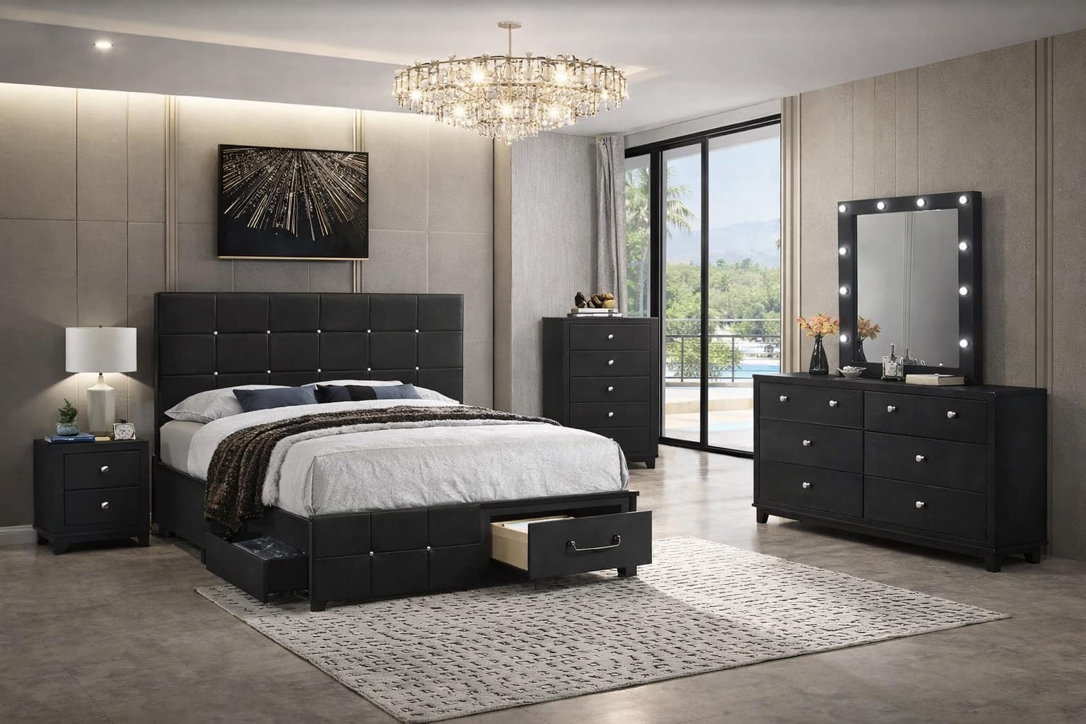 Midnight Bedroom Set