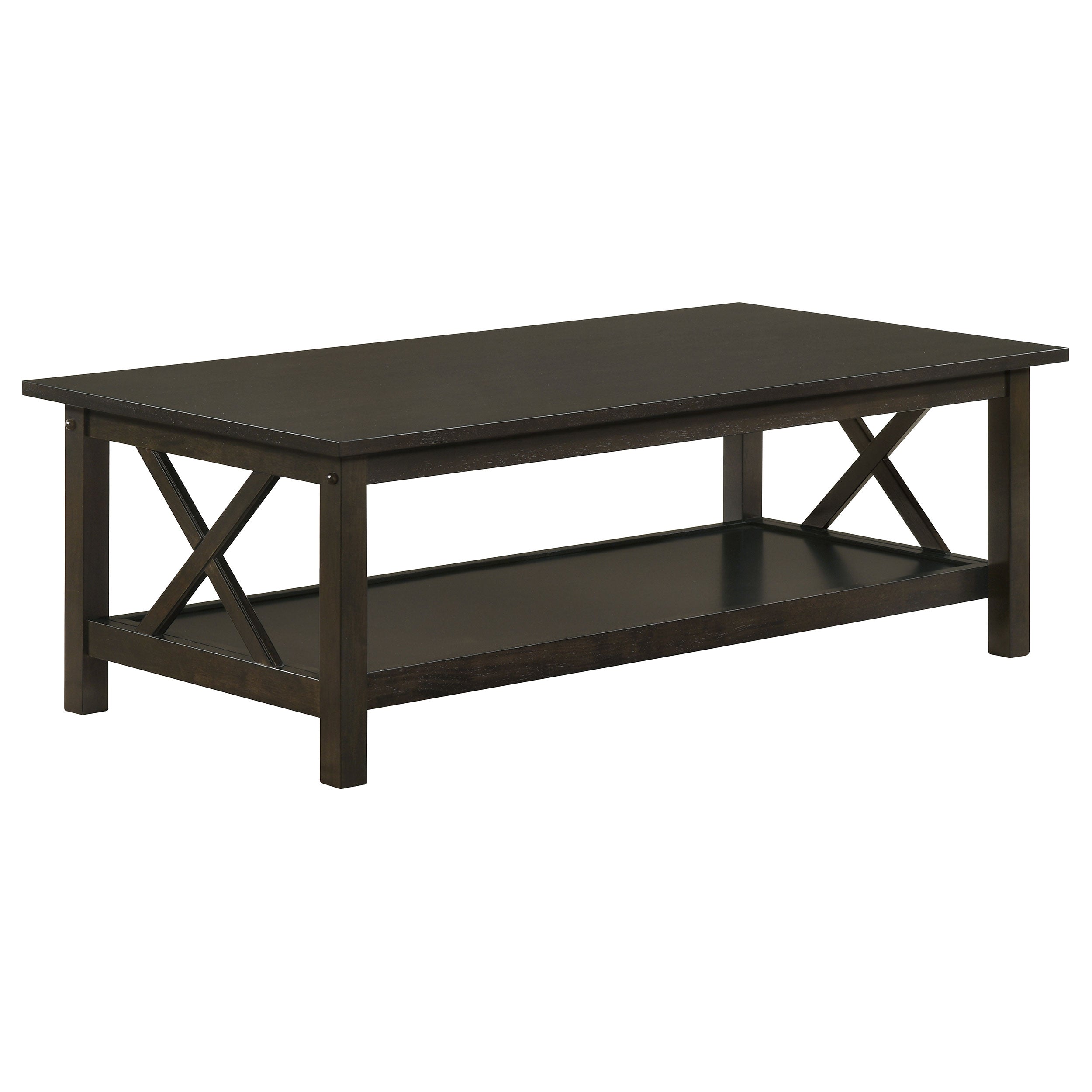 Rachelle  Rectangular Coffee Table Set Deep Merlot