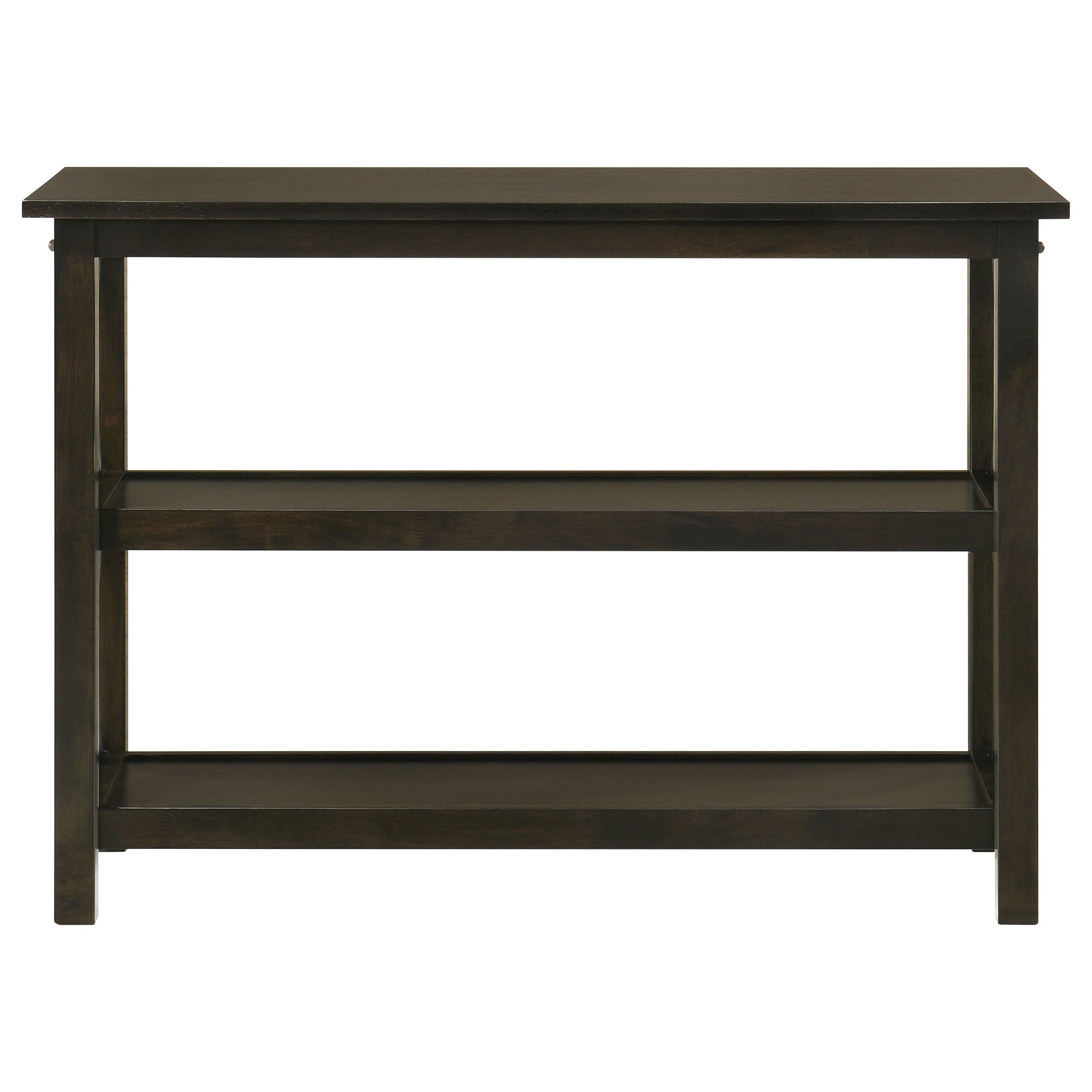 Rachelle 2-shelf Wood Entryway Console Table Deep Merlot