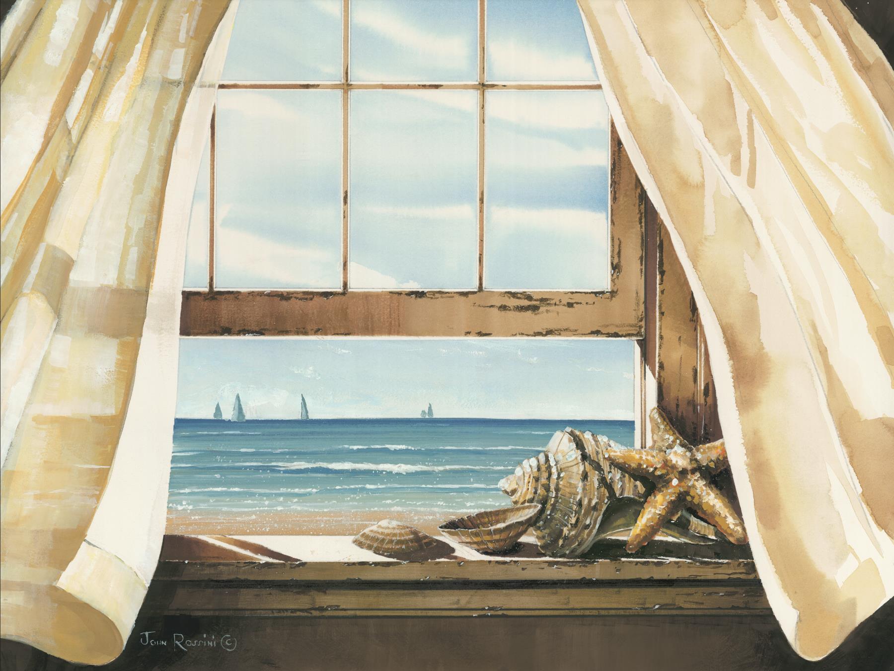 Beach Treasures By John Rossini Giclee Canvas