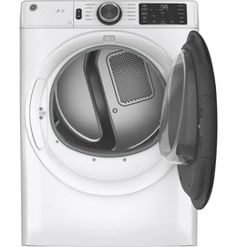 Package - GE - 4.8 Cu. Ft. High-Efficiency Stackable Smart Front Load Washer w/ Odorblock Ultra Fresh Vent System & Microban Technology and 7.8 Cu. Ft. Stackable Smart 10-Cycle Electric Dryer - White