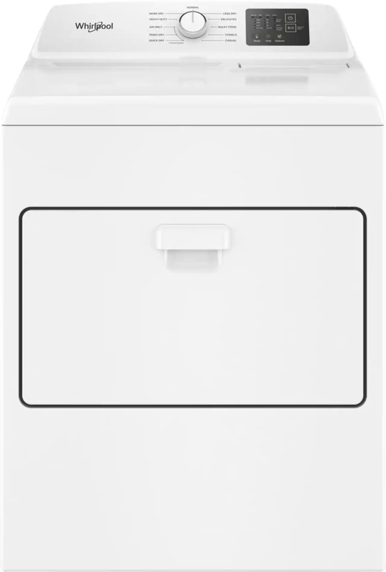 Package - Whirlpool - 4.3 Cu. Ft. High-Eficiency Top Load Washer with 2-in-1 Removable Agitator and Soft Close Glass Lid and 7.0 Cu. Ft. Gas Dryer with Adaptive Dry - Vented Matching - White