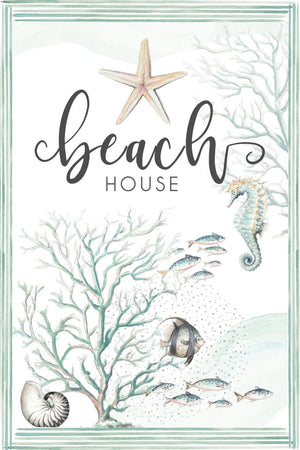 Beach House By Patricia Pinto Giclee Canvas