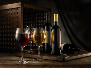 Wine Glasses & Bottle Giclee Canvas
