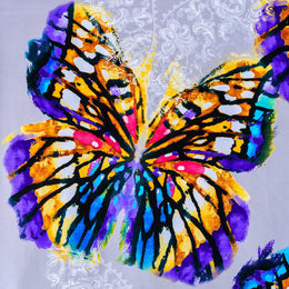 Purple Butterfly Giclee Canvas