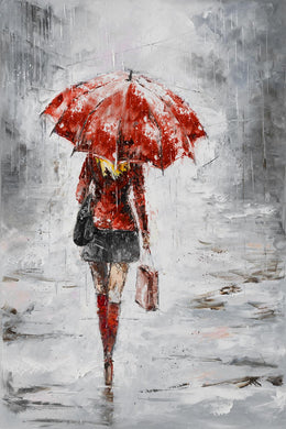 City In The Rain I By Jolanta Kowalik Giclee Canvas