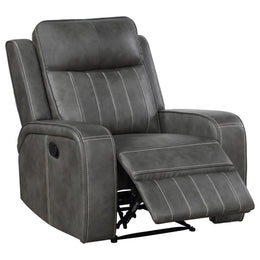 Raelynn Upholstered Power Lift Recliner Chair Grey