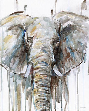 Drippy Elephant By Kamdon Kreations Giclee Canvas