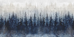 Misty Indigo Forest By Carol Robinson Giclee Canvas