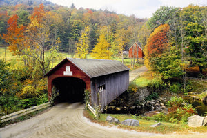 Vermont Covered Bridge By Danita Delimont Giclee Canvas