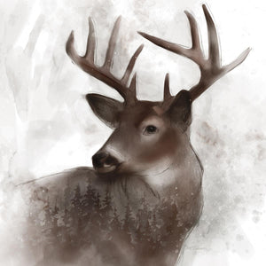Forest Deer By Carol Robinson Giclee Canvas