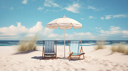 A Day In The Sand Giclee Canvas