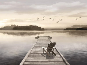 Peaceful Lake Day By Amber Sterling Giclee Canvas