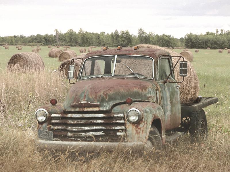 Hay Harvest By Lori Deiter Giclee Canvas