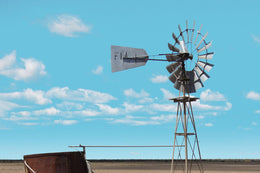 Windmill In The Field By Anna Coppel Giclee Canvas