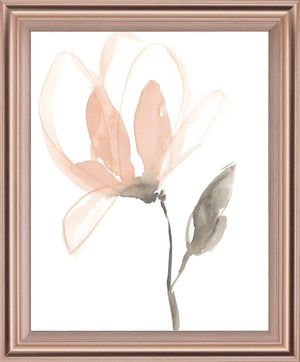 Blush Petals I By Jennifer Goldberger 28X34 Framed Print