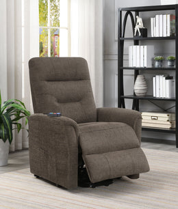 Henrietta Upholstered Power Lift Massage Chair Beige