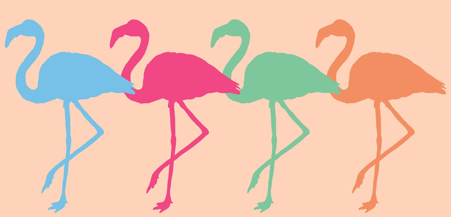 Flamingo Dance By Erica Christopher Giclee Canvas