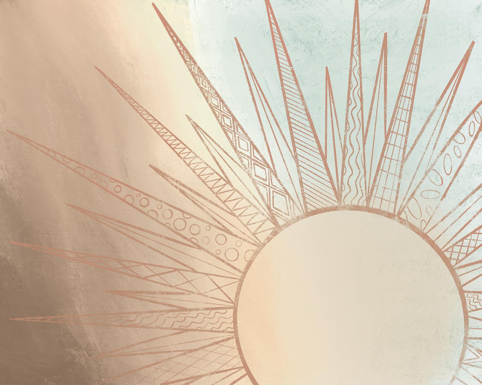 Celestial Sun Rising By Elizabeth Medley Giclee Canvas