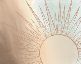 Celestial Sun Rising By Elizabeth Medley Giclee Canvas