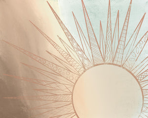 Celestial Sun Rising By Elizabeth Medley Giclee Canvas