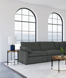 Collins Modular Armless Chair Grey