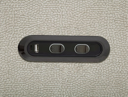 Kennett Chenille Upholstered Power Reclining Loveseat Ivory