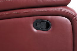 Camila Upholstered Motion Reclining Loveseat Black