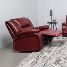 Camila Upholstered Glider Recliner Chair Black