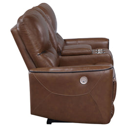 Greenfield Upholstered Power Reclining Loveseat Dove Grey