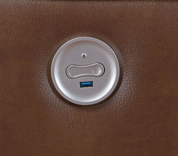 Greenfield Upholstered Power Recliner Chair Dove Grey