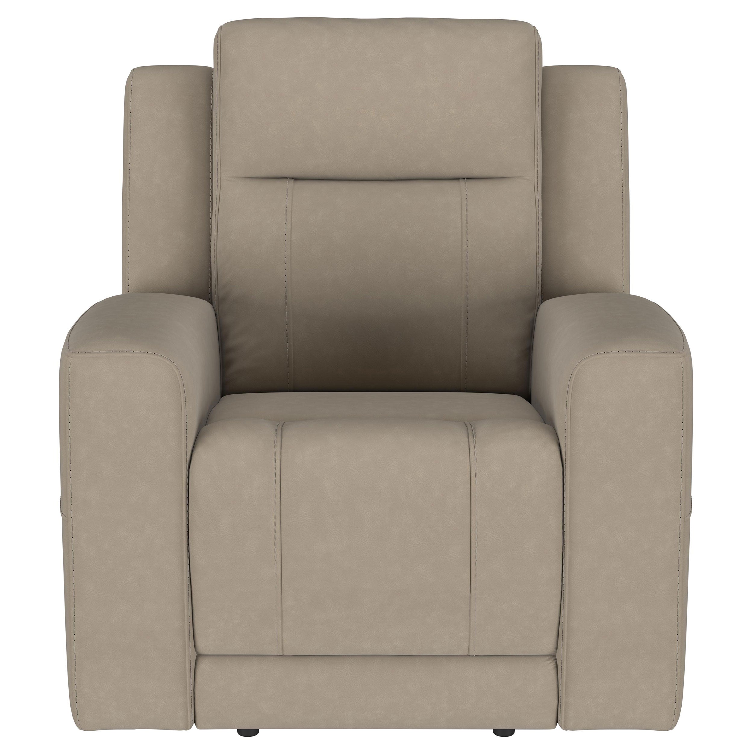 Brentwood Upholstered Recliner Chair Dark Charcoal