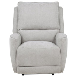 Sylmar Chenille Upholstered Power Recliner Dove Grey