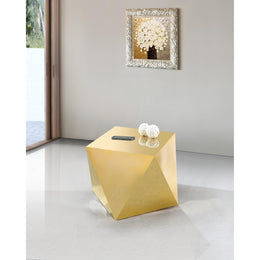 Meridian Gemma Gold End Table