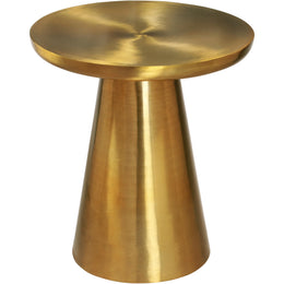 Meridian Martini Brushed Gold End Table