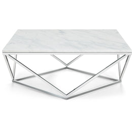 Meridian Skyler Chrome Coffee Table