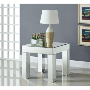 Meridian Lainy Mirrored End Table