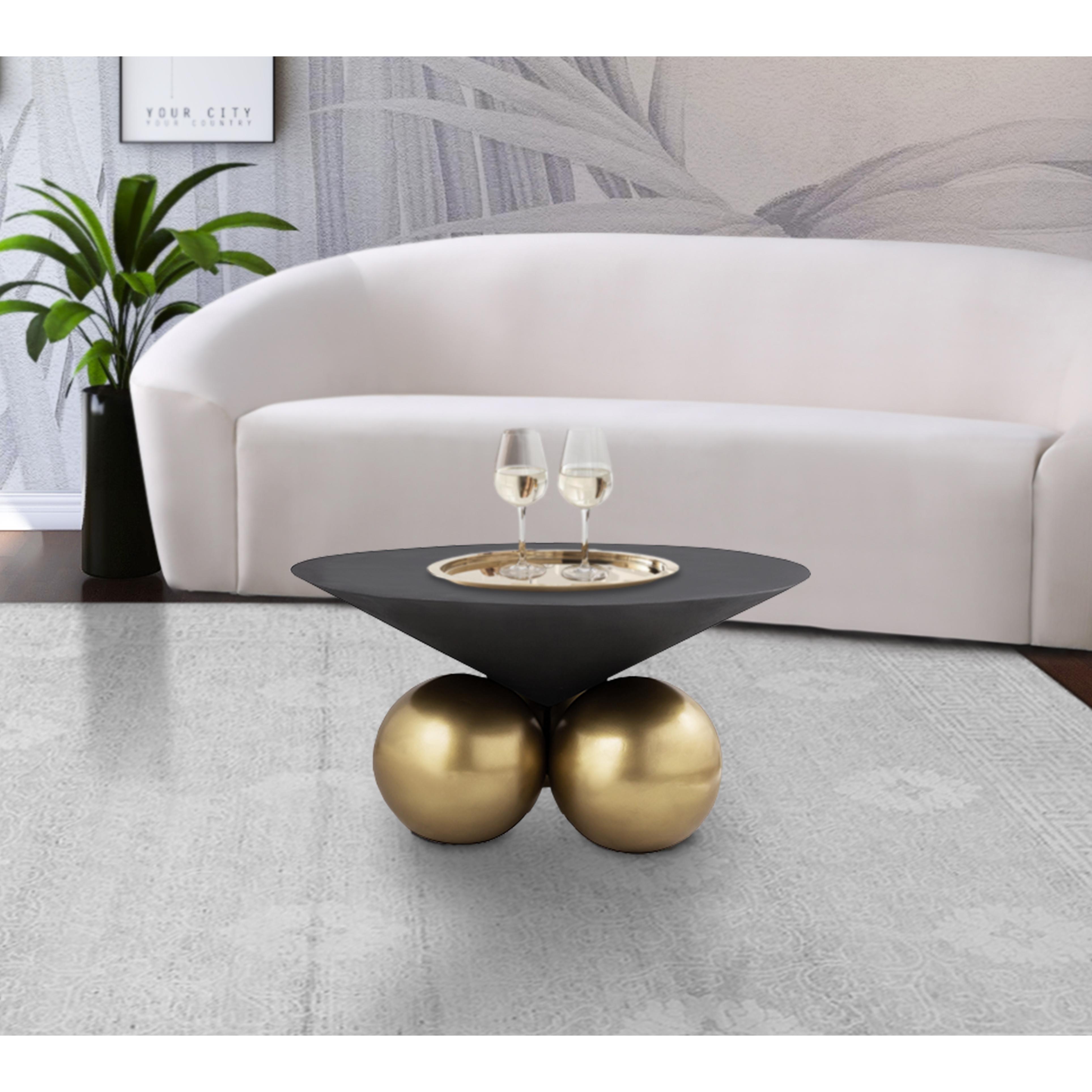 Meridian Naples Grey Cement Coffee Table