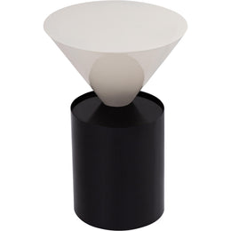 Meridian Damon White End Table