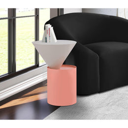 Meridian Damon White End Table