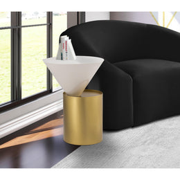 Meridian Damon White End Table