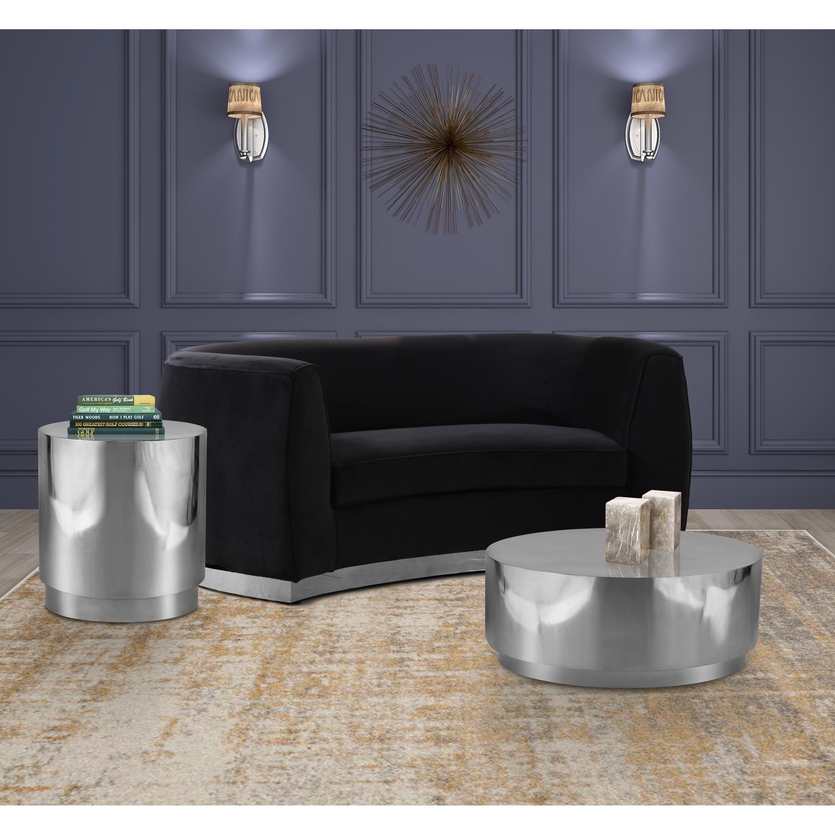 Meridian Jazzy Silver End Table
