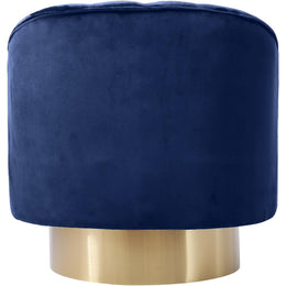 Meridian Farrah Navy Velvet Accent Chair