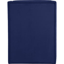 Meridian Rivet Navy Velvet Accent Chair